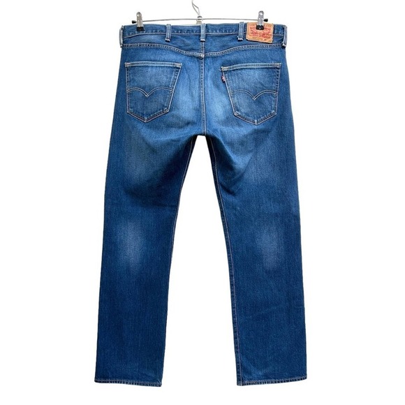 Levi's 501 Original Fit Button Fly Anchor Stretch Straight Jeans, Size 38x32 - Picture 2 of 11